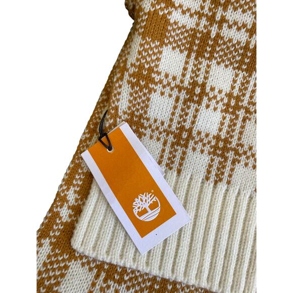 Timberland plaid soft acrylic knit scarf - Picture 4 of 7